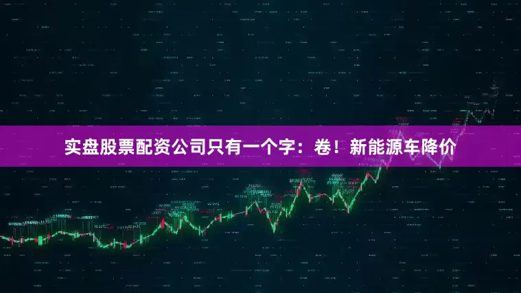 实盘股票配资公司只有一个字:卷!新能源车降价
